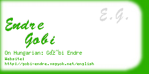 endre gobi business card